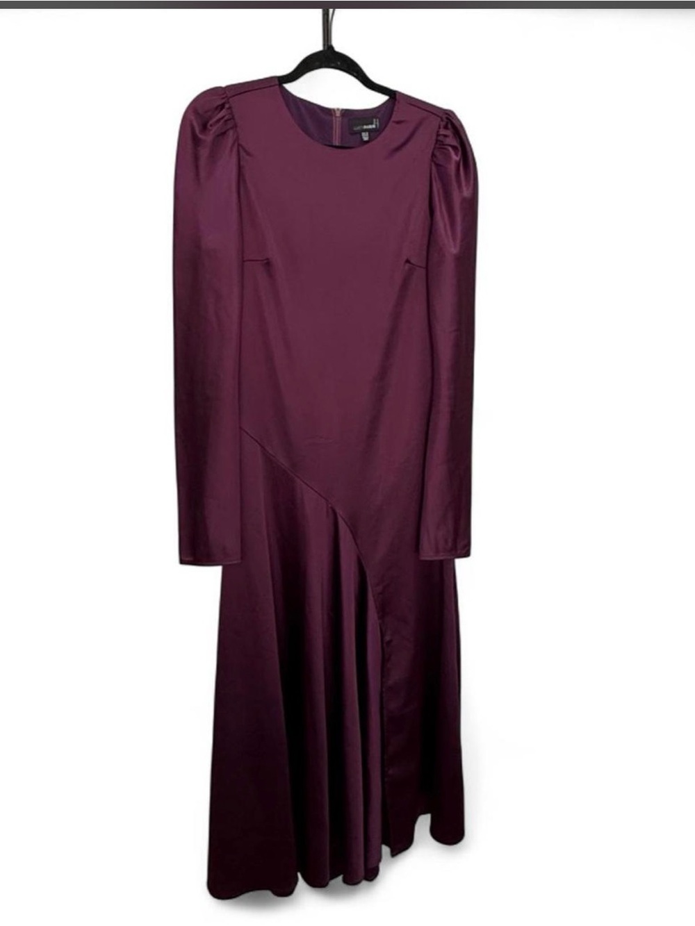 Lucy Paris Long Sleeve Plum Midi Dress